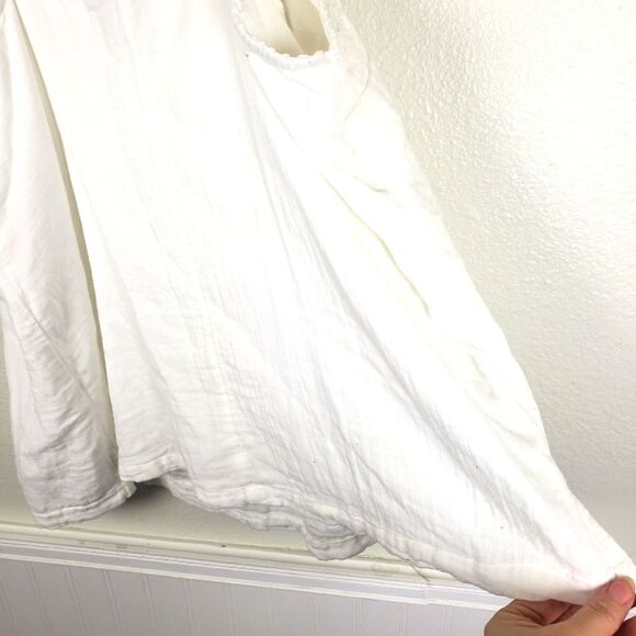 Lane Bryant Plus Size White Button Cotton Tank Top Size 14 - Picture 7 of 10